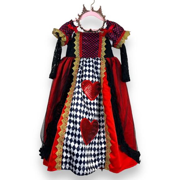 Trish Scully Queen Of Hearts Costume Dress Size 5 - Picture 3 of 7